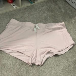 Pink sweat shorts xl